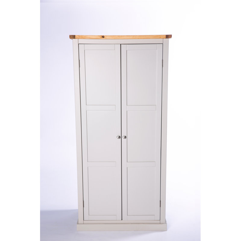 Esser 2 Door Solid + Manufactured Wood Wardrobe