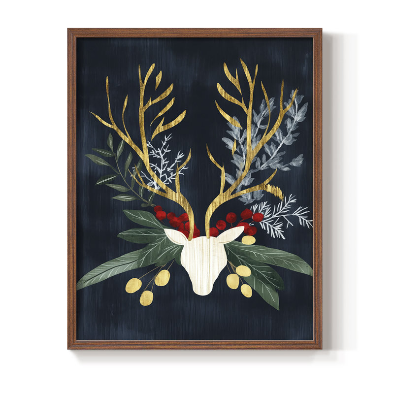 Reproduction encadrée - bois massif, H 11 po x l 9 po, Noyer