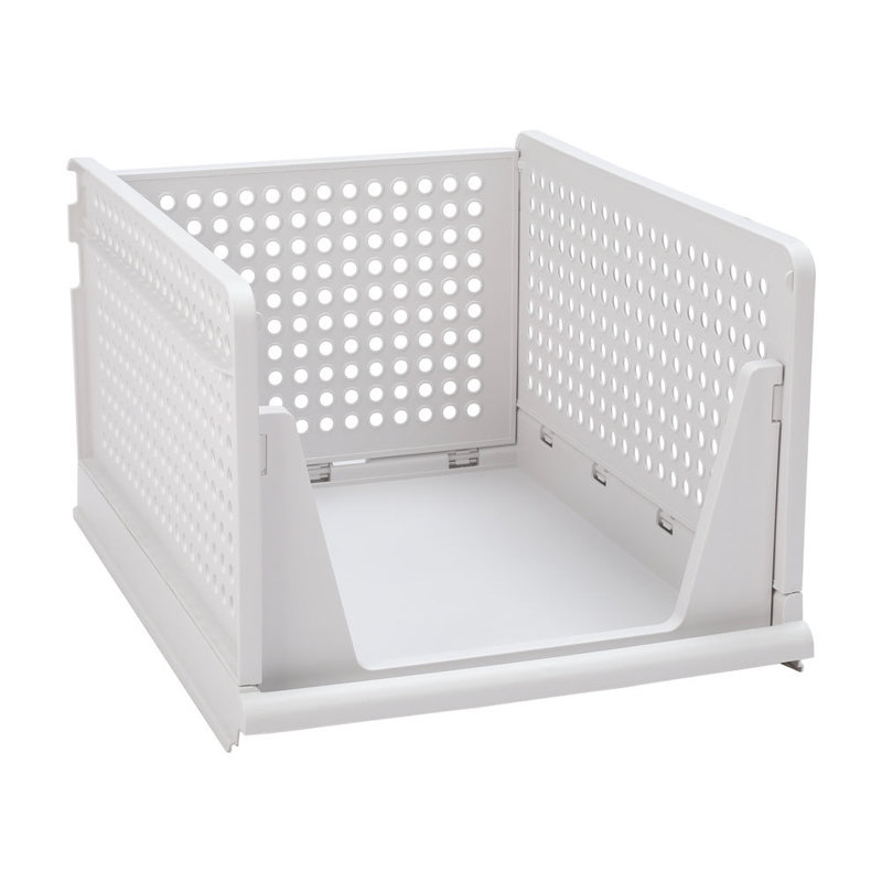 43cm Foldable and Stackable Drawer Storage Basket, 25cm H x 43cm W x 33.5cm D