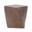 Table d'appoint en béton brun légère, polyvalente pour la décoration de la maison avec une conception élégante