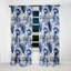 Cobalt Blue Acanthus Leaves Victorian Pattern I - Floral Curtain Panels-95457893