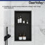25" W × 14" H Bathroom Shower Niche Insert Shelf, Vertical Horizontal Install,Stainless Steel, Matte Black