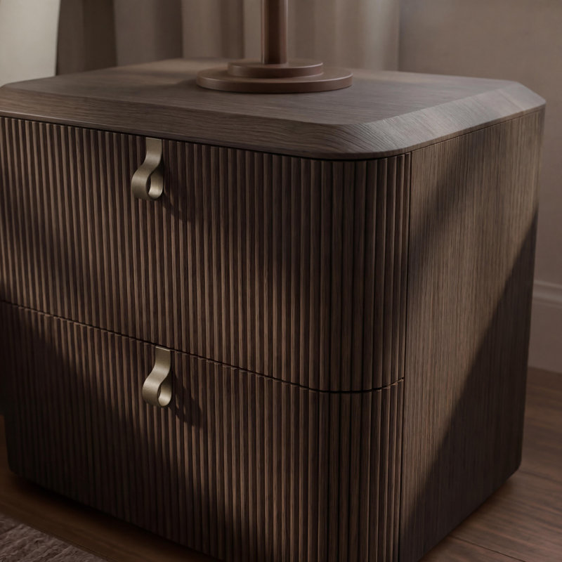 Vienna 2 - Drawer Nightstand, Brown