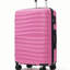 Ensemble de valises de voyage en PP de qualité supérieure, ensemble de valises à verrou TSA 3 pièces avec des tailles de 20, 24 et 28 pouces avec roues pivotantes à 360 °, rose