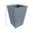 Kamarri Handmade Tapered Square Planter – Fiberstone MgO Clay Plant Pot with Drainage Holes for Indoor/Outdoor Use-522233152-522233167