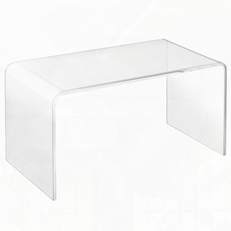 Table basse rectangulaire en cascade en acrylique