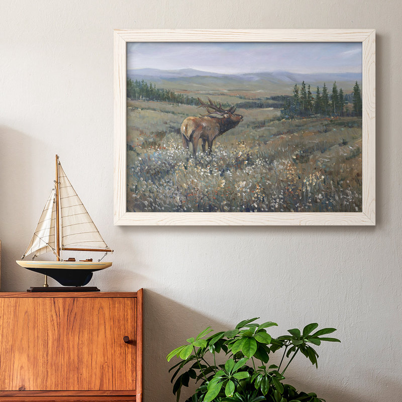 «Western Wildlife I» par J Paul - reproduction d'art sur toile simple, Cadre photo blanc, H 26 po x l 38 po x P 1,5 po