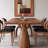 Modern minimalist style solid wood dining table-943156262