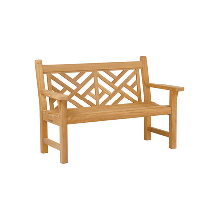 Chippendale Teak Garden Bench