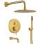 10-Inch High-Pressure Rainfall Shower System, Tub Faucet Set with Pressure Balanced Valve-73468189
