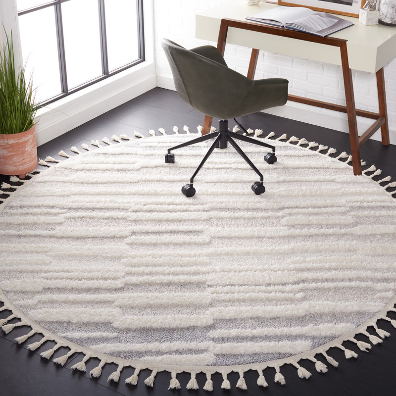 Dinis Tassel Shag Performance Abstract Rug, Runner 2'3" x 12'