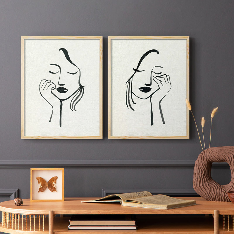 Day Dreamer I - reproduction encadrée de qualité supérieure - prête à être accrochée - aucun clou requis - aucun clou requis