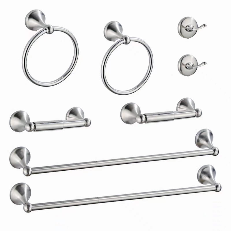 8 - Piece Bathroom Hardware Set, Brushed Nickel
