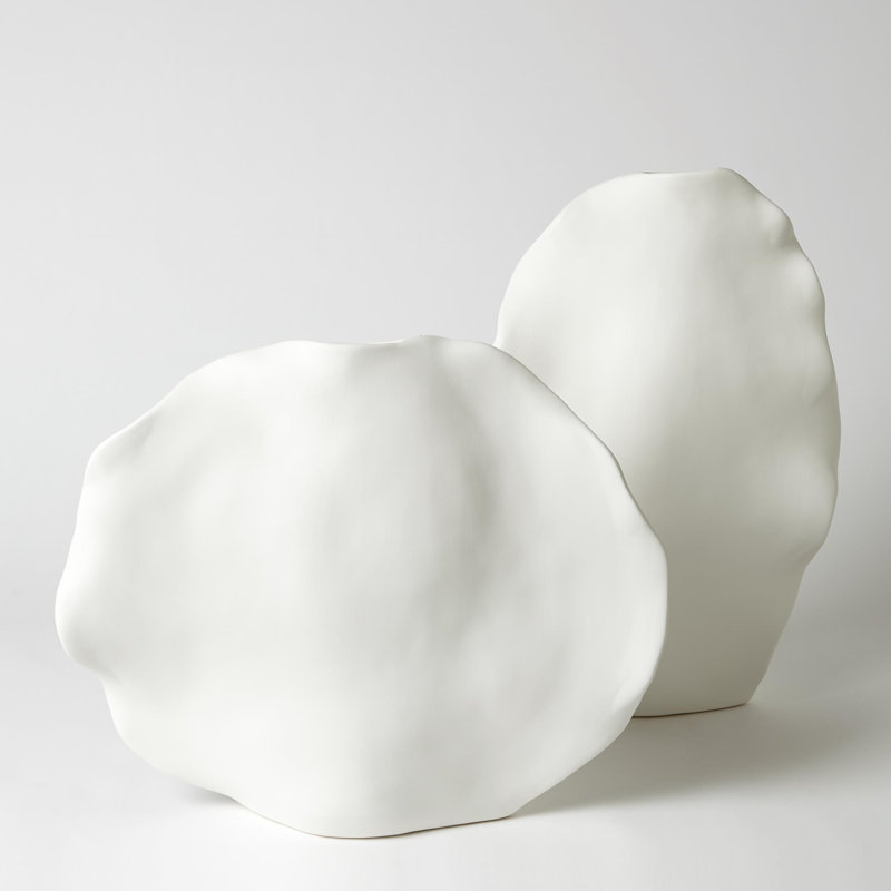 Kelp Vase-Matte White-Tall