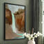 Turquoise Falls I, reproduction encadrée - bois massif-422155495-422155512