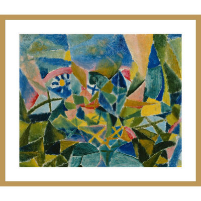 Parterre de fleurs par Paul Klee - estampe numérique encadrée