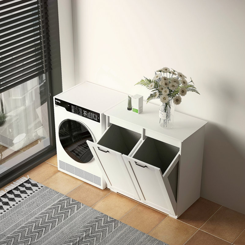 Laundry Cabinet ,With 2 Removable Liner Bags