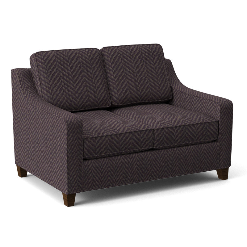 Clark 54" Square Arm Sofa Bed, Connelly Peacock, Montana Walnut