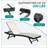 Patio Chaise Lounge Set of 2, Outdoor Lounge Chairs, Aluminum PVC-coated polyester Pool Lounger with Adjustable Back for Beach Poolside Lawn Sunbathing