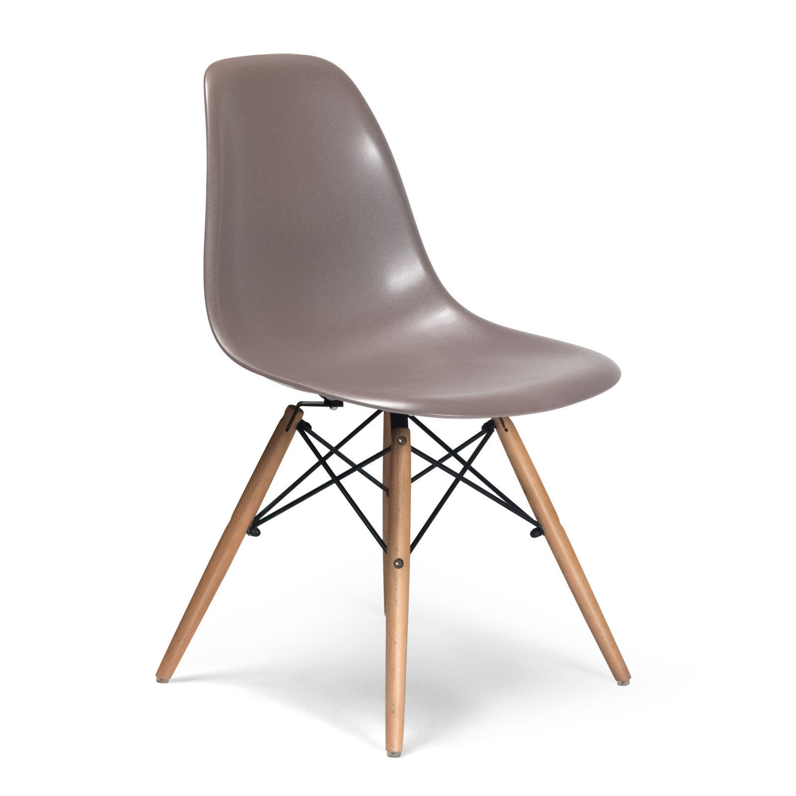 Jordan Dining Chair, Taupe, Natural