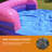 JumpOrange Purplish Commercial Grade Castle Bounce House Water Slide with Splash Pool (with Blower)