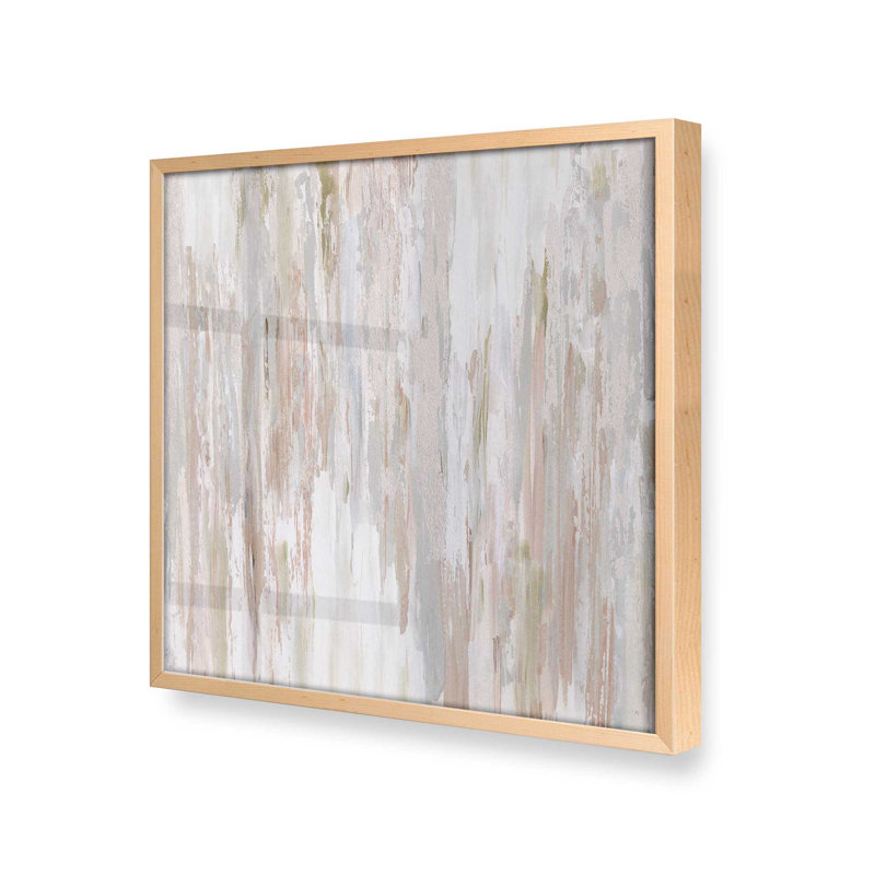 «Tranquil Drift» sur papier, Érable brut encadré, H 13,5 po x l 13,5 po