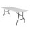6 ft. Folding Utility Table, Heavy-Duty Plastic Portable Table with Carry Handle