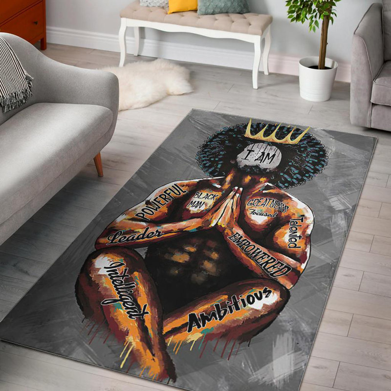Tapis noir / brun / gris en polyester noué à la main 2 pi x 3 pi Gerbrand