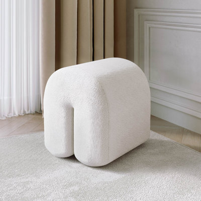 Sandisfield 35cm Wide Arch Solid Colour Pouffe Ottoman