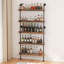 Tablettes flottantes pour bar, support à vin mural en bois à 5 niveaux, présentoir pour bouteilles de spiritueux pour bar à domicile, cuisine, restaurant (l 40 po x H 79 po)-708421784
