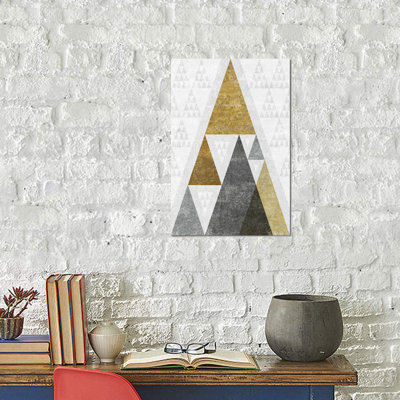 Mod Triangles III.B by Michael Mullan - Wrapped Canvas Print