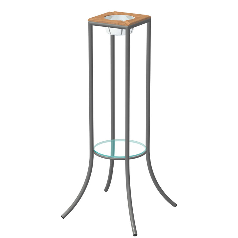 Table de bout Holmestrand, Teck, Argent
