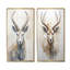 Minimalisme antilope bouquetin - ensemble de 2 reproductions d'art mural antilope-102573759-102573755