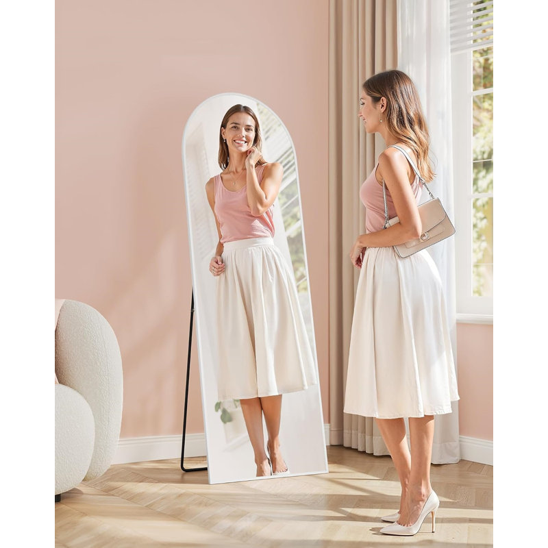 Glass Rectangle Floor Mirror