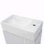 Ensemble de meuble-lavabo simple 18,6 po avec plateau en céramique Shamiso-1226532200