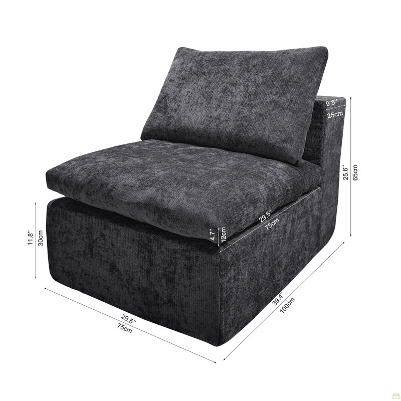 Canapé modulaire modulaire, Gris