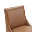 Tabouret de bar et de comptoir pivotant en cuir véritable Zahara Neri-117480004-129862410
