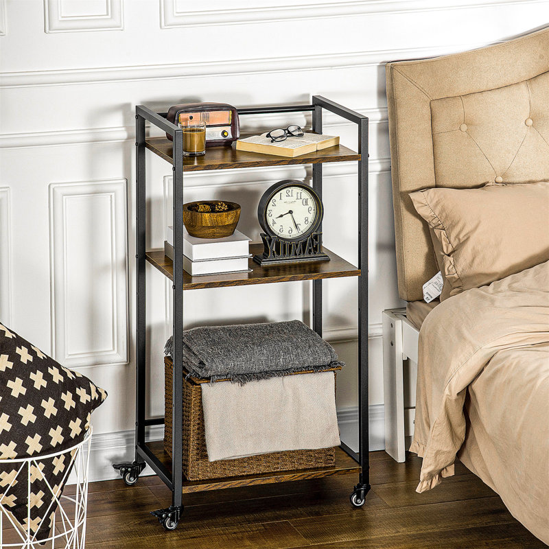 Caius 100.5cm H x 50cm W Steel Corner Bookcase