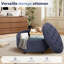 63.5Cm Tufted Round Cube with Storage Ottoman-178131246