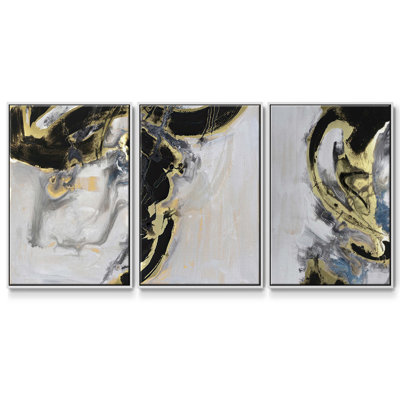 Vintage Views of Venice I - Ensemble de 3 reproductions sur toile