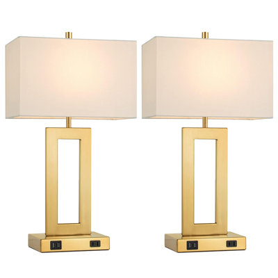 Ensemble de 2 lampes de table 22 po pour chambre à coucher