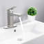 Robinet de lavabo de salle de bain en nickel brossé Exquis-121639314