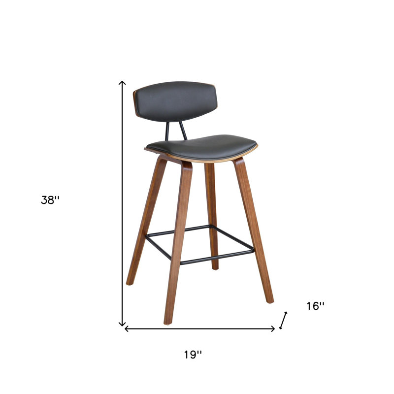 Chaise de bar à dossier bas en fer brun 38 po avec repose-pieds 38 po, Gris