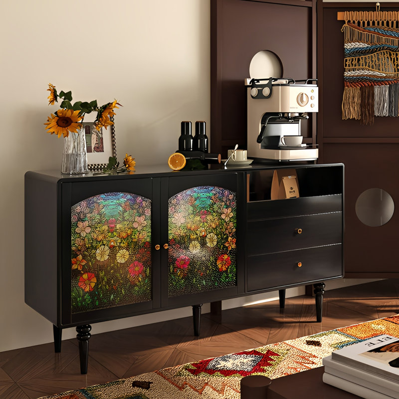 Buffet peint de style chinois, Noir