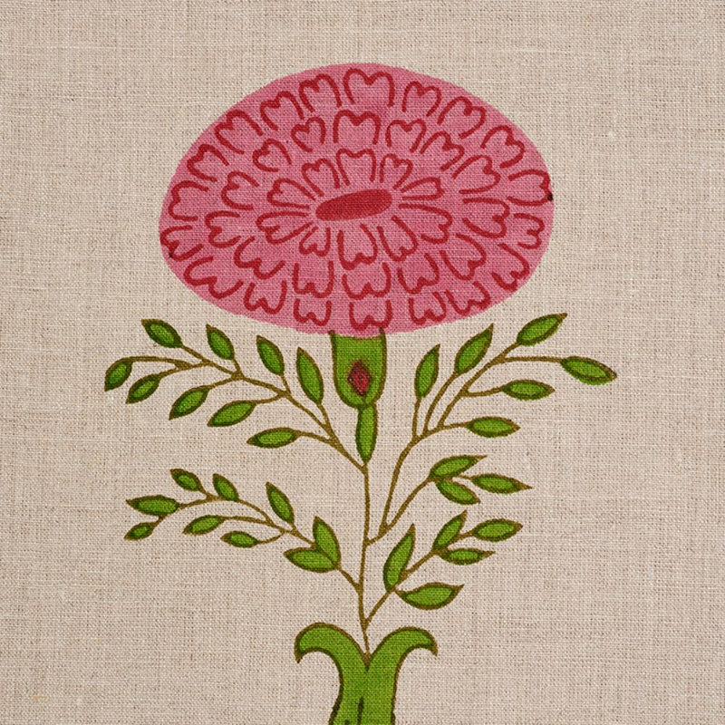 Schumacher x Molly Mahon Marigold Fabric, Pink