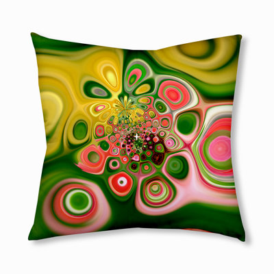 Abstract Reversible Throw Pillow