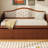 Twin Daybed With Trundle, Twin Size Daybed With 2 Storage Drawers, Wooden Sofa Bed With Upholstered Button Tufted Backrest For Living Room, Bedroom, Guest Room,Walnut-1846652816