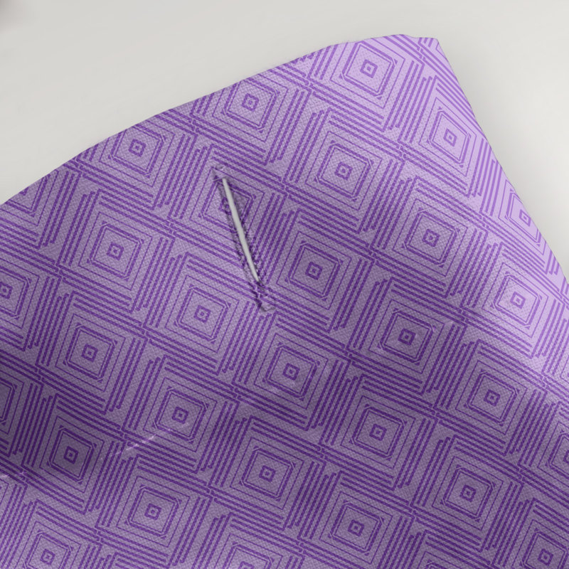 Rideau de douche simple Maze Square, Mauve