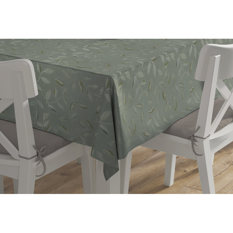 Nappe surdimensionnée en jacquard Vines 54x70 - Muscade, L 108 po x l 70 po, Vert