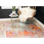 Tapis abstrait gris / orange Frodsham-19990148
